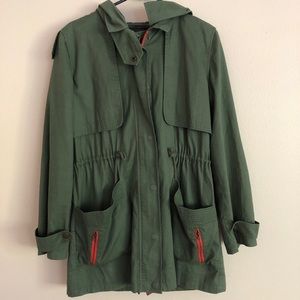Cargo Style Hooded Jacket